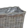 vidaXL Planter Basket with Storage 3 pcs Grey