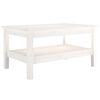 vidaXL Coffee Table White 80x50x40 cm Solid Wood Pine