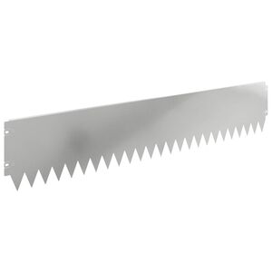 vidaXL Lawn Edging 20 pcs 103 x 20 cm Steel Silver