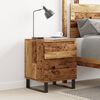 vidaXL Bedside Cabinet Old Wood 40x35x50 cm Engineered Wood