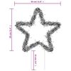 vidaXL Christmas Light Decorations with Spikes 3 pcs Star 50 LEDs 29 cm