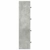 vidaXL Bookcase Concrete Grey 40x24x102 cm Engineered Wood