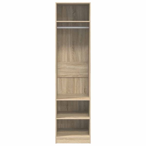 vidaXL Wardrobe Sonoma Oak 50x50x200 cm Engineered Wood