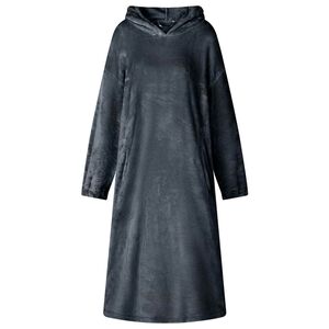 vidaXL Blanket Hoodie Navy Blue S Flannel