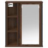 vidaXL Bathroom Wall Cabinet with Mirror Brown Oak 50x21x60 cm