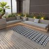 vidaXL Outdoor Rug ARAKIL Black 80x250 cm PP