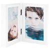 vidaXL Bifold Photo Frame Collage White 2x