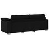 vidaXL Sofa Black 219 x 77 x 82 cm Fabric