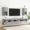 vidaXL TV Cabinets with LED Lights 2 pcs Grey Sonoma 30.5x30x60 cm