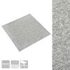 vidaXL Carpet 20 pcs Light Grey 50 x 50 cm 100% Polypropylene