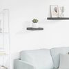 vidaXL Floating Wall Shelf High Gloss Grey 23x23.5x3.8 cm MDF