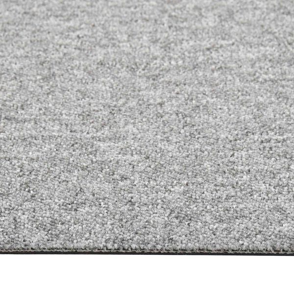 vidaXL Carpet 20 pcs Light Grey 50 x 50 cm 100% Polypropylene