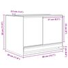 vidaXL Terrarium with Storage Transparent 40 x 30 x 30 cm Glass
