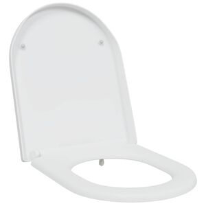vidaXL Toilet Seat White 49 x 36 x 4 cm Duroplast