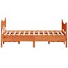 vidaXL Bed Frame without Mattress Wax Brown 160x200 cm Solid Wood Pine
