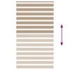 vidaXL Zebra Blind Sand Brown 120x200 cm Fabric Width 115.9 cm Polyester