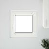 vidaXL Basement Window "RISOR" 50x50 cm Tilt&Turn DIN Right White