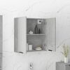 vidaXL Bathroom Mirror Cabinet Concrete Grey 64x20x67 cm