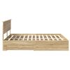 vidaXL Bed Frame with Drawer Sonoma Oak 180 x 200 cm Engineered Wood
