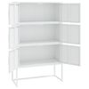 vidaXL Highboard White 80x35x135 cm Steel