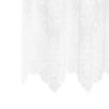 vidaXL Lace Curtain with Curtains Floral White 140 x 150 cm Polyester