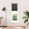 vidaXL Pleated Blind Black 65x200 cm Fabric Width 64.4 cm Polyester