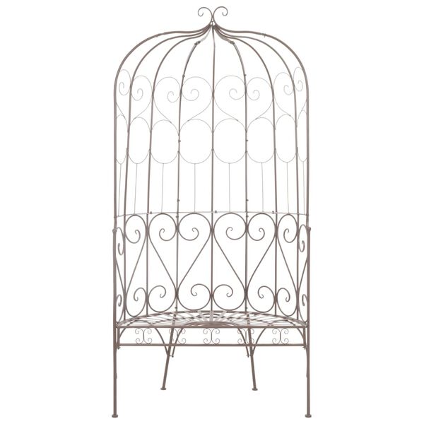 vidaXL Garden Bench 95 cm Iron Antique Brown