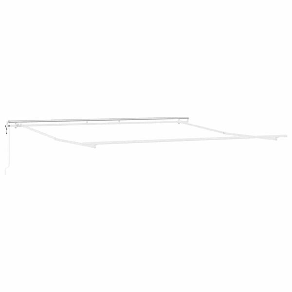 vidaXL Awning White 4.5 x 3.5 m Metal
