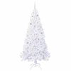 vidaXL Artificial Christmas Tree with Stand White 210 cm PVC and Steel