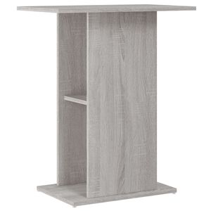 vidaXL Aquarium Stand Grey Sonoma 60.5x36x72.5 cm Engineered Wood