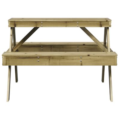 vidaXL Picnic Table 105x134x75 cm Impregnated Wood Pine