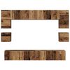 vidaXL TV Cabinet Set Wall-mounted 8 pcs Old Wood Engineered Wood