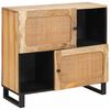 vidaXL Sideboard Brown 80 x 33 x 75 cm Solid Mango Wood