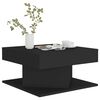 vidaXL Coffee Table Black 57x57x30 cm Engineered Wood