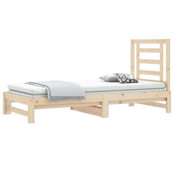 vidaXL Pull-out Day Bed without Mattress 2x(90x190) cm