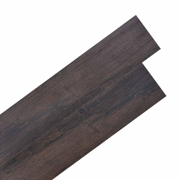 vidaXL Flooring Planks 36 pcs Dark Brown 5.02 m&sup2; PVC