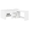 vidaXL Kids'High Bed Frame with Desk White 80 x 160 cm