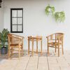 vidaXL Garden Chairs 2 pcs Brown 63 x 58 x 89 cm Solid teak wood