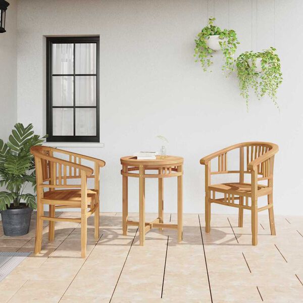 vidaXL Garden Chairs 2 pcs Brown 63 x 58 x 89 cm Solid teak wood