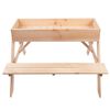 Esschert Design 2-in-1 Kids Picnic Table/Sand Box