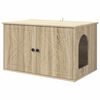 vidaXL Cat House Sonoma 85 x 55 x 50.5 cm Engineered Wood