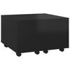 vidaXL Coffee Table High Gloss Black 60x60x38 cm Engineered Wood