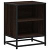 vidaXL Bedside Cabinets 2 pcs Brown Oak 40x31x50 cm Engineered Wood and Metal