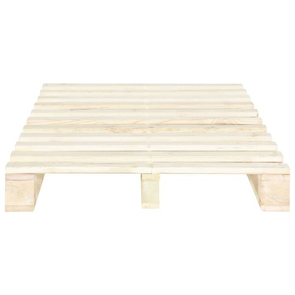 vidaXL Pallet Bed Frame without Mattress Solid Pine Wood 120x200 cm