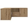vidaXL Corner Cabinet Artisian Oak 200x40x45 cm Engineered Wood