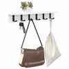 vidaXL Wall-Mounted Coat Rack Wall-mounted White 60 x 10.5 x 10.5 cm