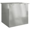 vidaXL Outdoor Storage Box Silver 55 x 50.5 x 50 cm Steel