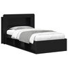 vidaXL Bed Frame with Storage Black 90 x 190 cm Engineered Wood