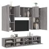 vidaXL 5 Piece TV Wall Units Grey Sonoma Engineered Wood
