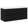 vidaXL Bathroom Sink Cabinet Black Oak 100 x 39 x 62 cm